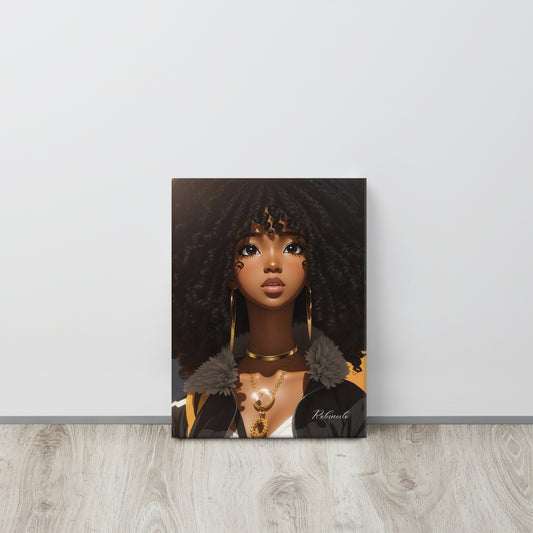 "Holla Black Girl" Bianca Canvas
