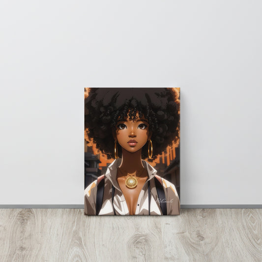 "Holla Black Girl" Naomi Canvas