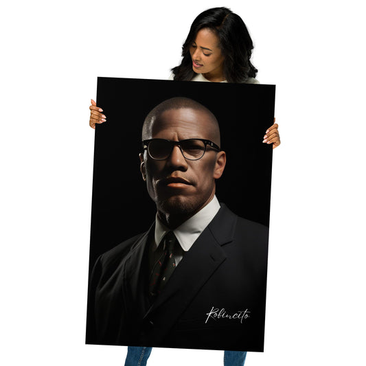 Malcolm X Black History Poster